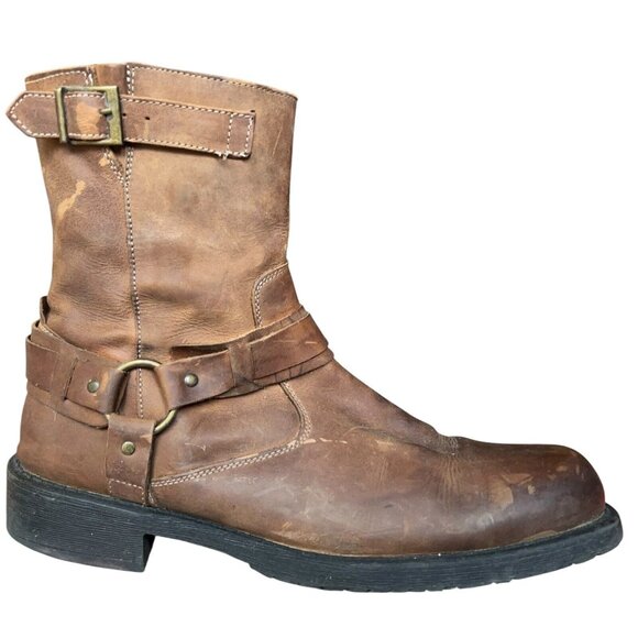 Lavorazione Artigiana Other - Lavorazione Artigiana Natha Coach Brown Nubuck Leather Ankle Boots Mens 12 D